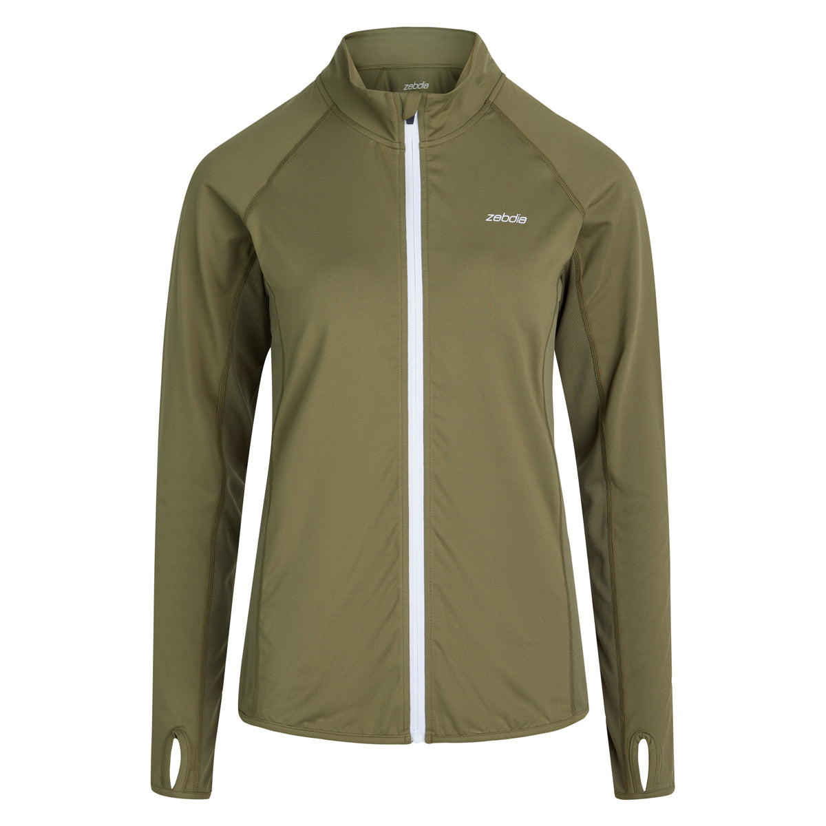 Zebdia Women Sports løbejakke, grøn - 30009 - 0521 - Army