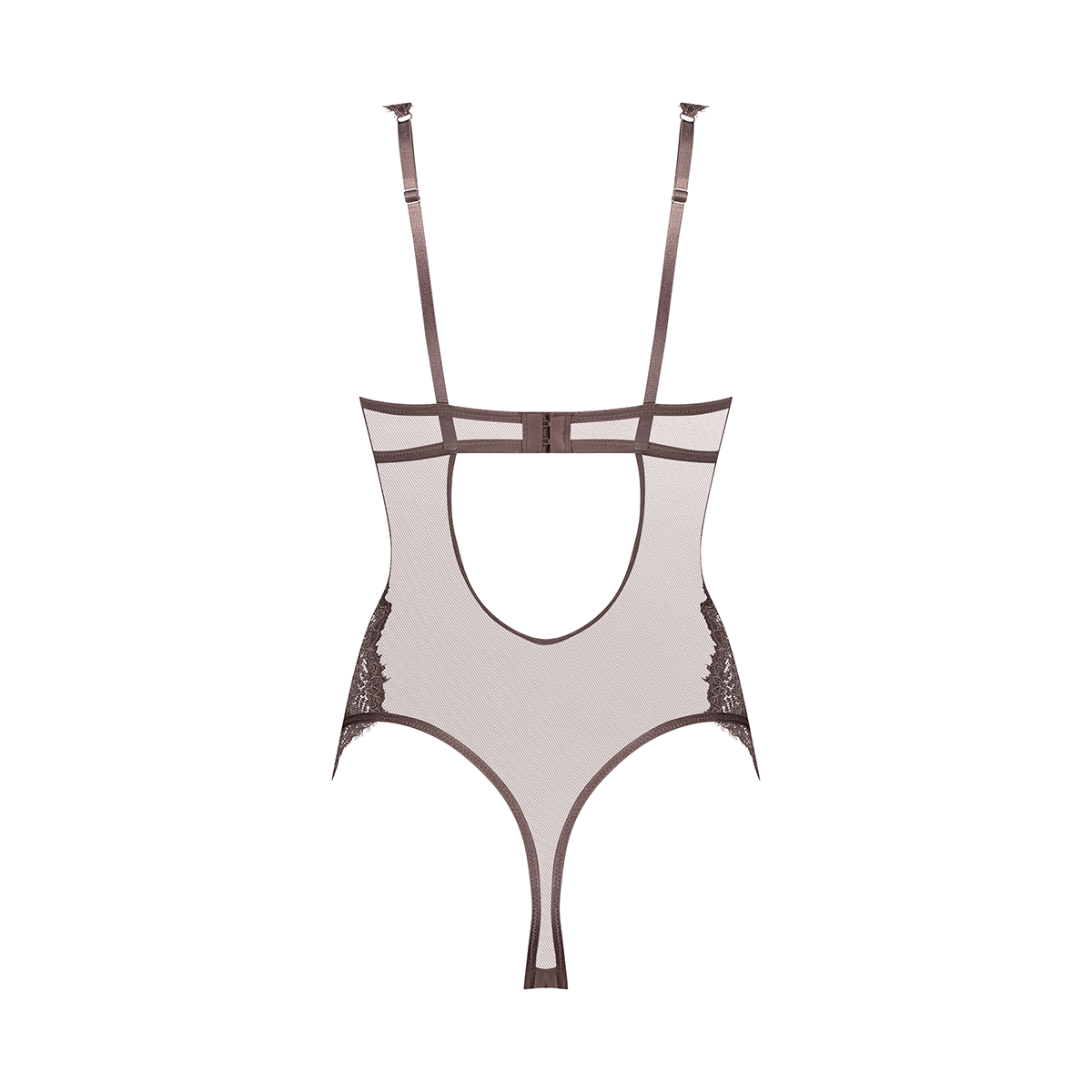 Hunkemöller Arabella bodystocking, brun - 300177 - Peppercorn - Peppercorn