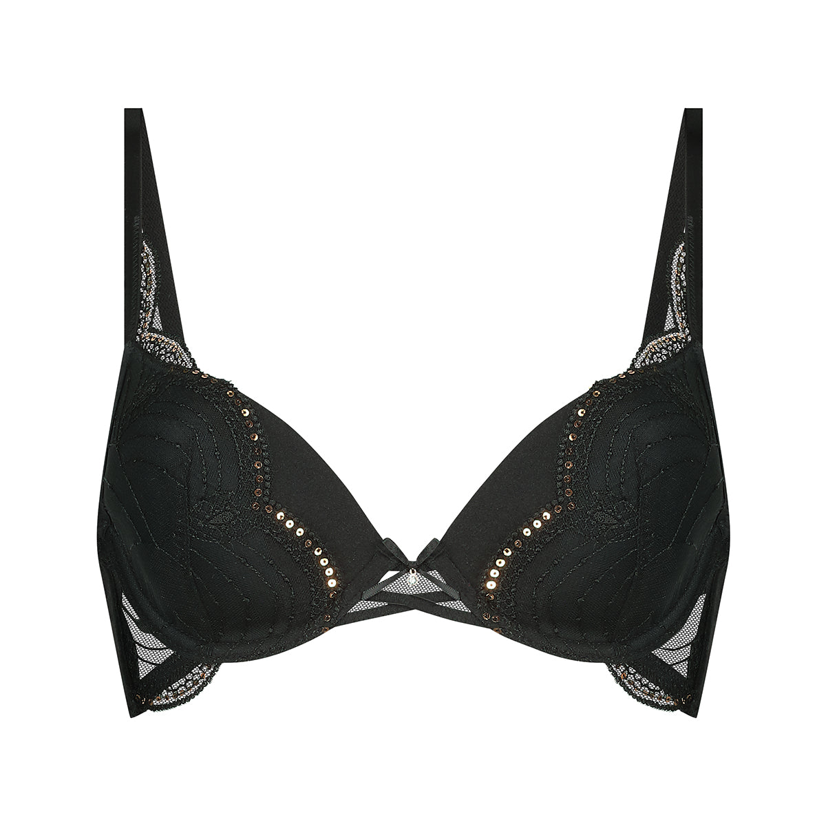 Hunkemöller Ruby BH med bøjle, sort - 300236 - Caviar - Caviar