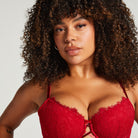 Hunkemöller Charlotta BH med bøjle, rød - 300363 - Chili Pepper - Chili Pepper