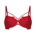Hunkemöller Charlotta BH med bøjle, rød - 300363 - Chili Pepper - Chili Pepper