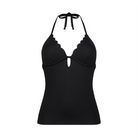 Hunkemöller Scallop Shaping tankinitop, sort - 301269 - Caviar - Caviar