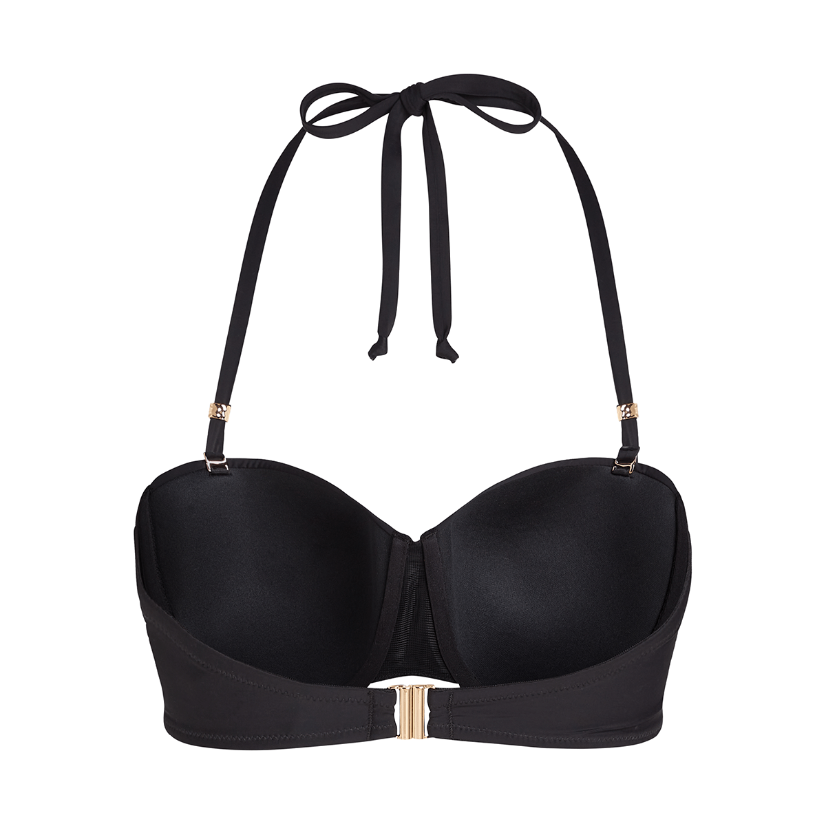 Hunkemöller Luna bikini top med bøjle, sort - 301361 - Caviar - Caviar