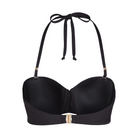 Hunkemöller Luna bikini top med bøjle, sort - 301361 - Caviar - Caviar