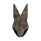 Hunkemöller Animalia badedragt uden bøjle, leopard - 301743 - Potting Soil - Potting Soil