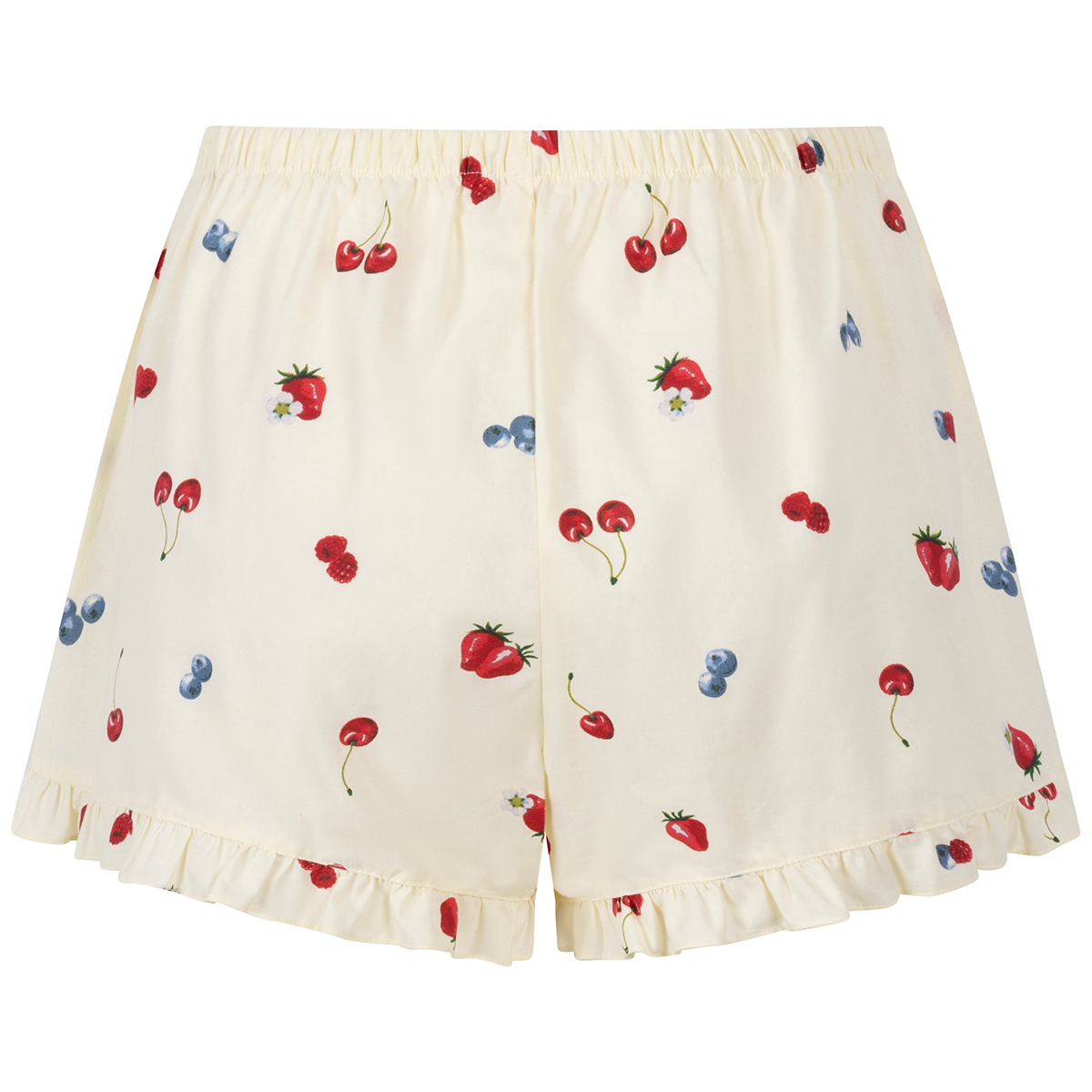 Hunkemöller Short Woven Ruffle shorts, gul - 302073 - HKM Yellow - HKM Yellow