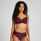 Hunkemöller Sophie BH med bøjle, bordeaux - 302347 - FIG - Fig