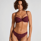 Hunkemöller Isadora BH med bøjle, rød - 302412 - ZINFANDEL - Zinfandel