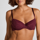 Hunkemöller Isadora BH med bøjle, rød - 302412 - ZINFANDEL - Zinfandel