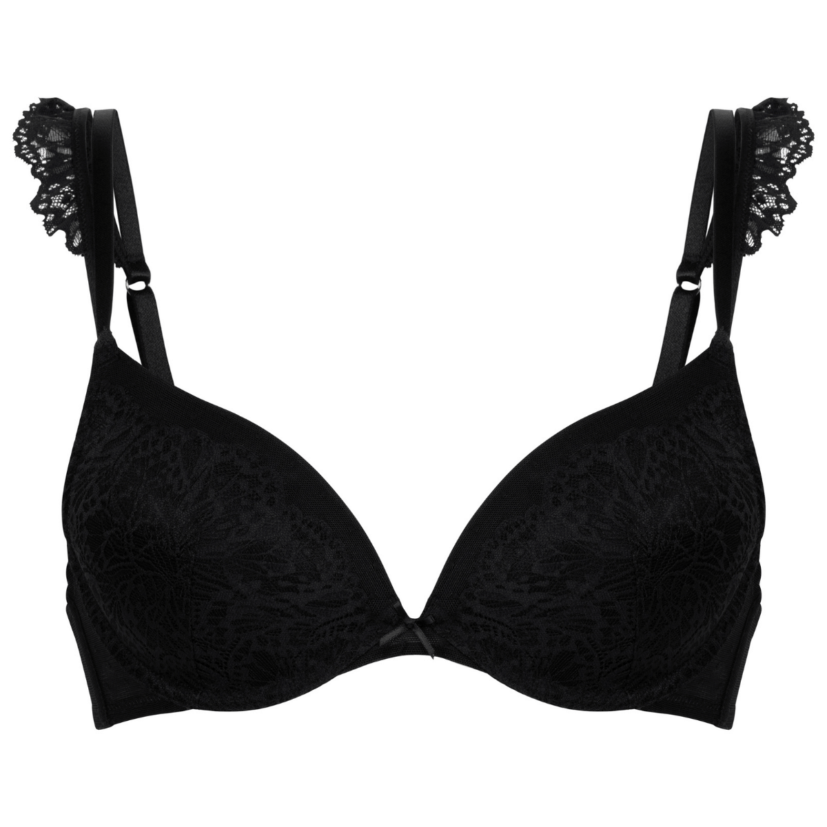 Hunkemöller Posie BH med bøjle, sort - 302549 - CAVIAR - Caviar