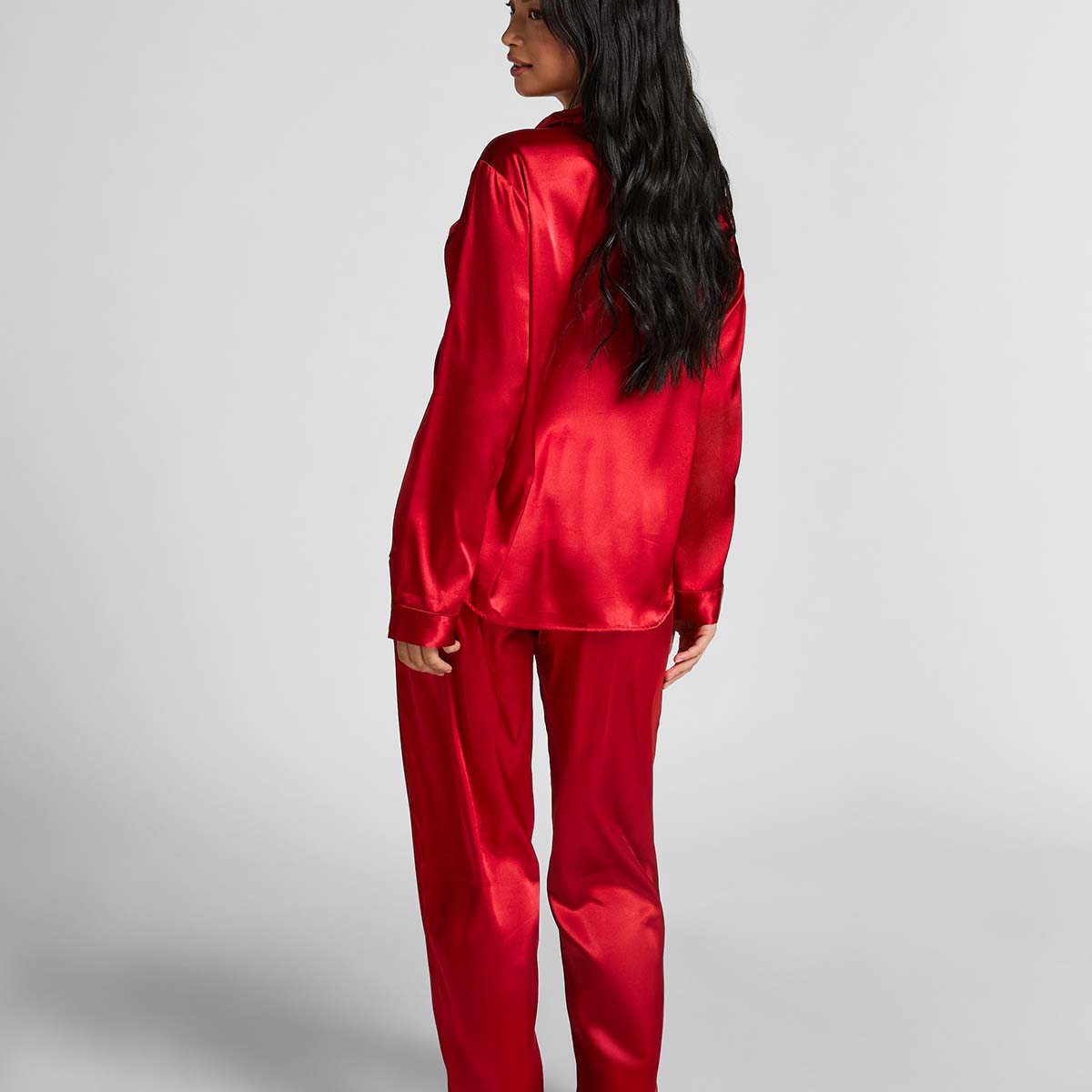 Hunkemöller pyjamas, rød - 302699 - CHILI PEPPER - Chili Pepper