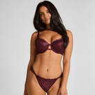 Hunkemöller Hollie BH med bøjle, bordeaux - 303227 - FIG - Fig