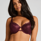 Hunkemöller Hollie BH med bøjle, bordeaux - 303227 - FIG - Fig