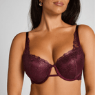 Hunkemöller Hollie BH med bøjle, bordeaux - 303227 - FIG - Fig