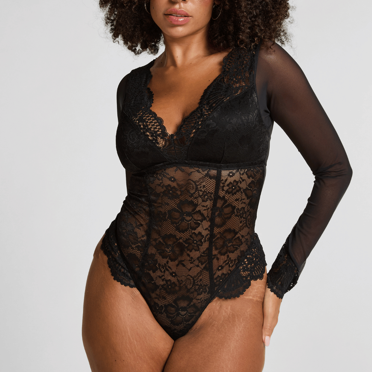 Hunkemöller Essie bodystocking, sort - 303333 - CAVIAR - Caviar