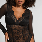 Hunkemöller Essie bodystocking, sort - 303333 - CAVIAR - Caviar