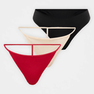 Hunkemöller Invisible 3-Pack g-streng, multi - 303345 - CHILI PEPPER - Chili Pepper