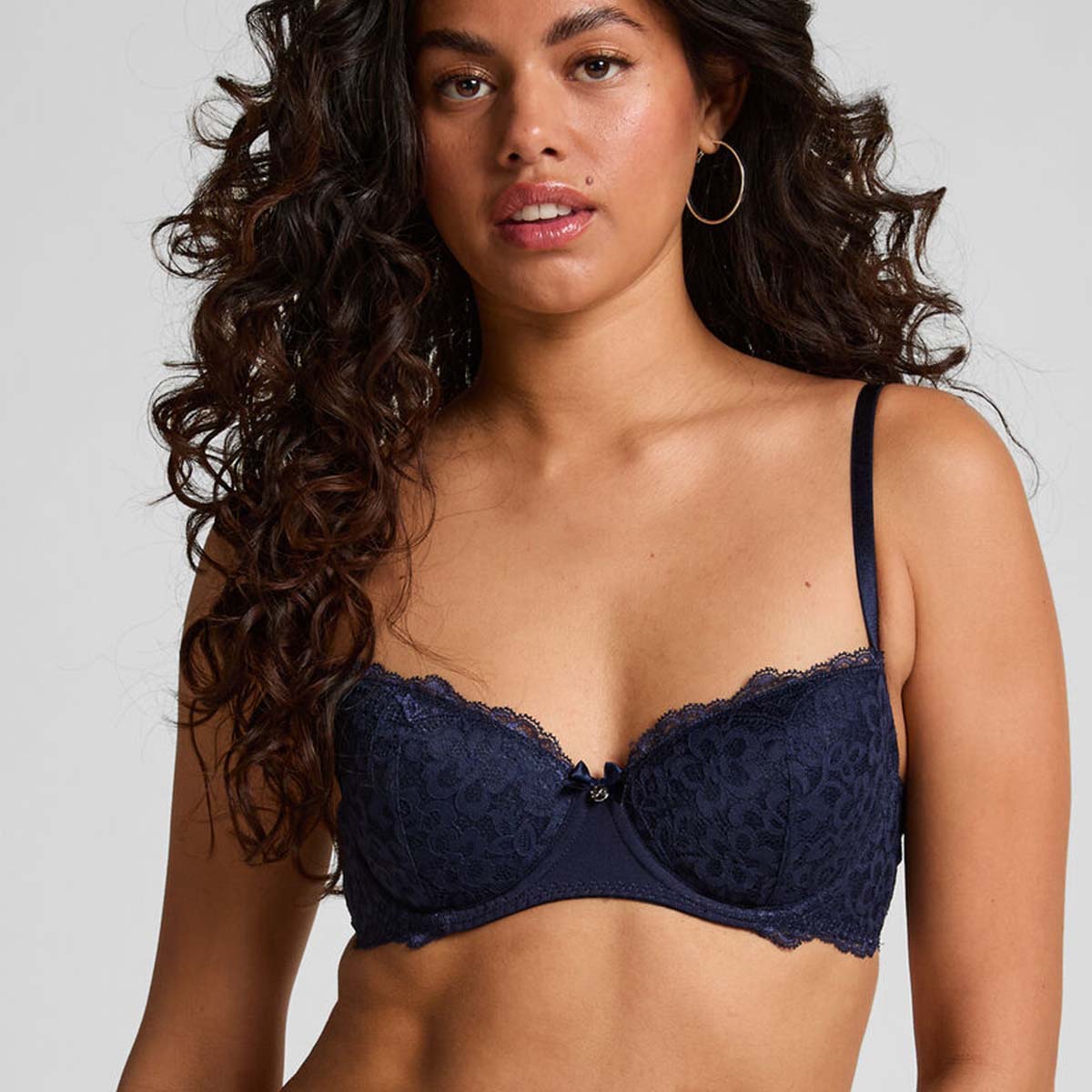 Hunkemöller Marine BH med vattering, blå - 303400 - Peacoat - Peacoat