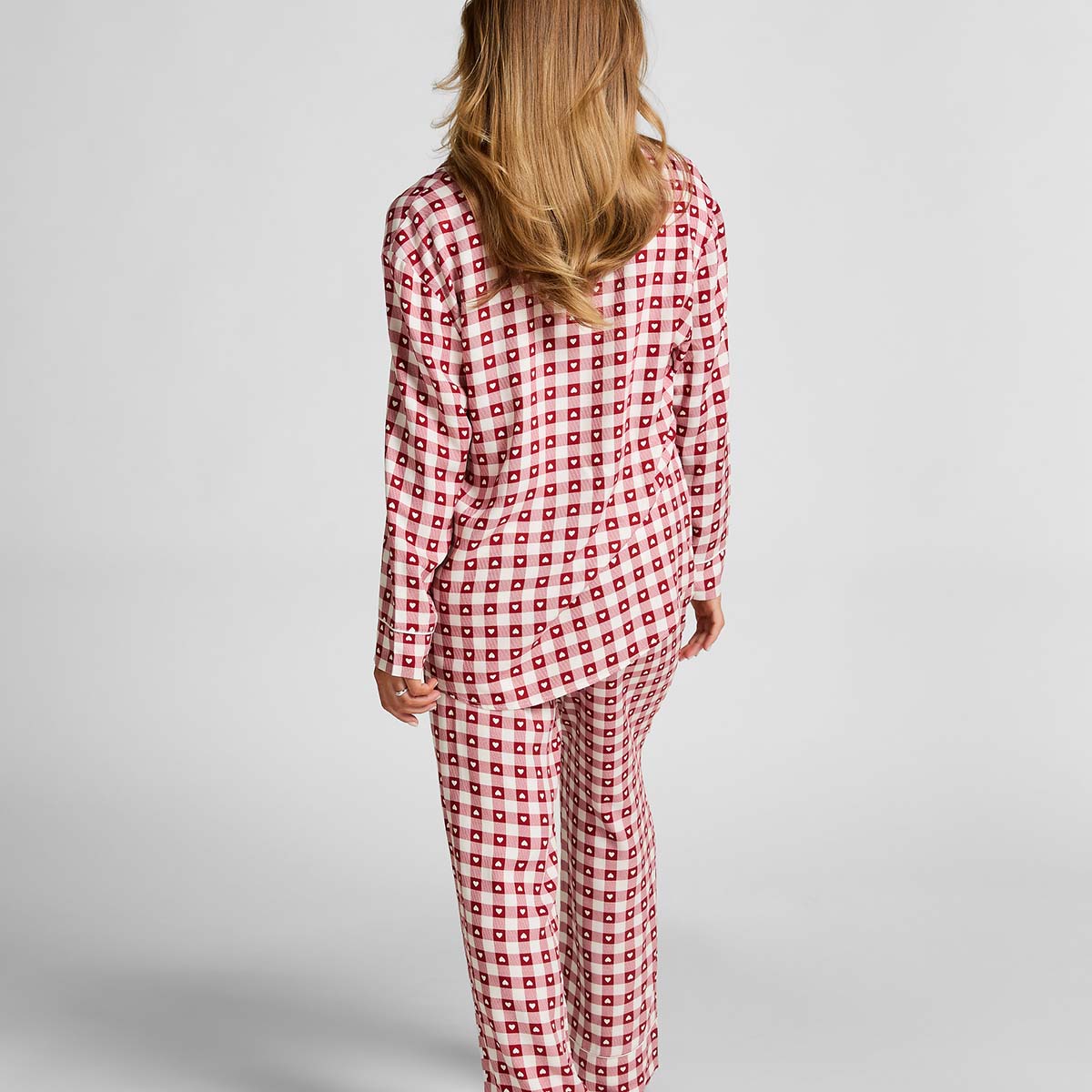 Hunkemöller pyjamas, multi - 303609 - RED DAHLIA - Red Dahlia
