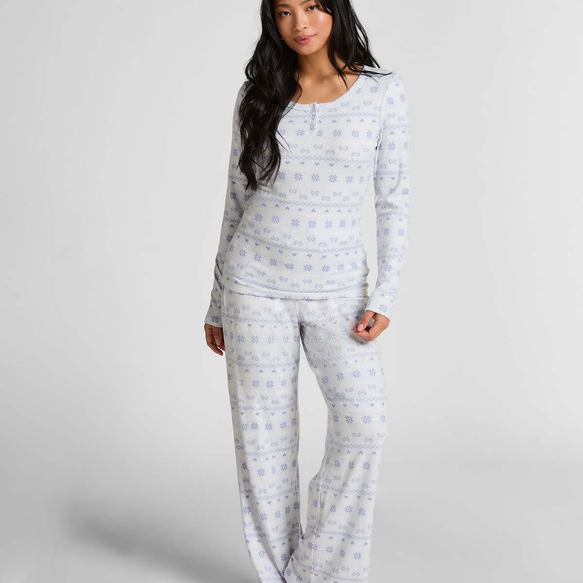 Hunkemöller pyjamas, blå - 303671 - BLUE HERON - Blue Heron