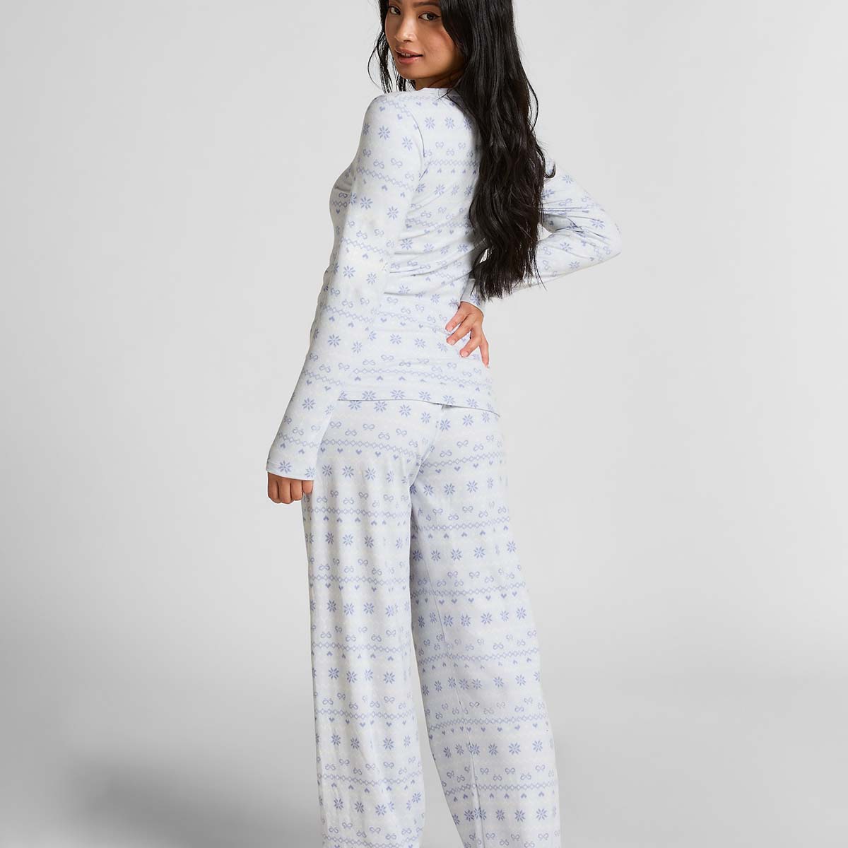 Hunkemöller pyjamas, blå - 303671 - BLUE HERON - Blue Heron