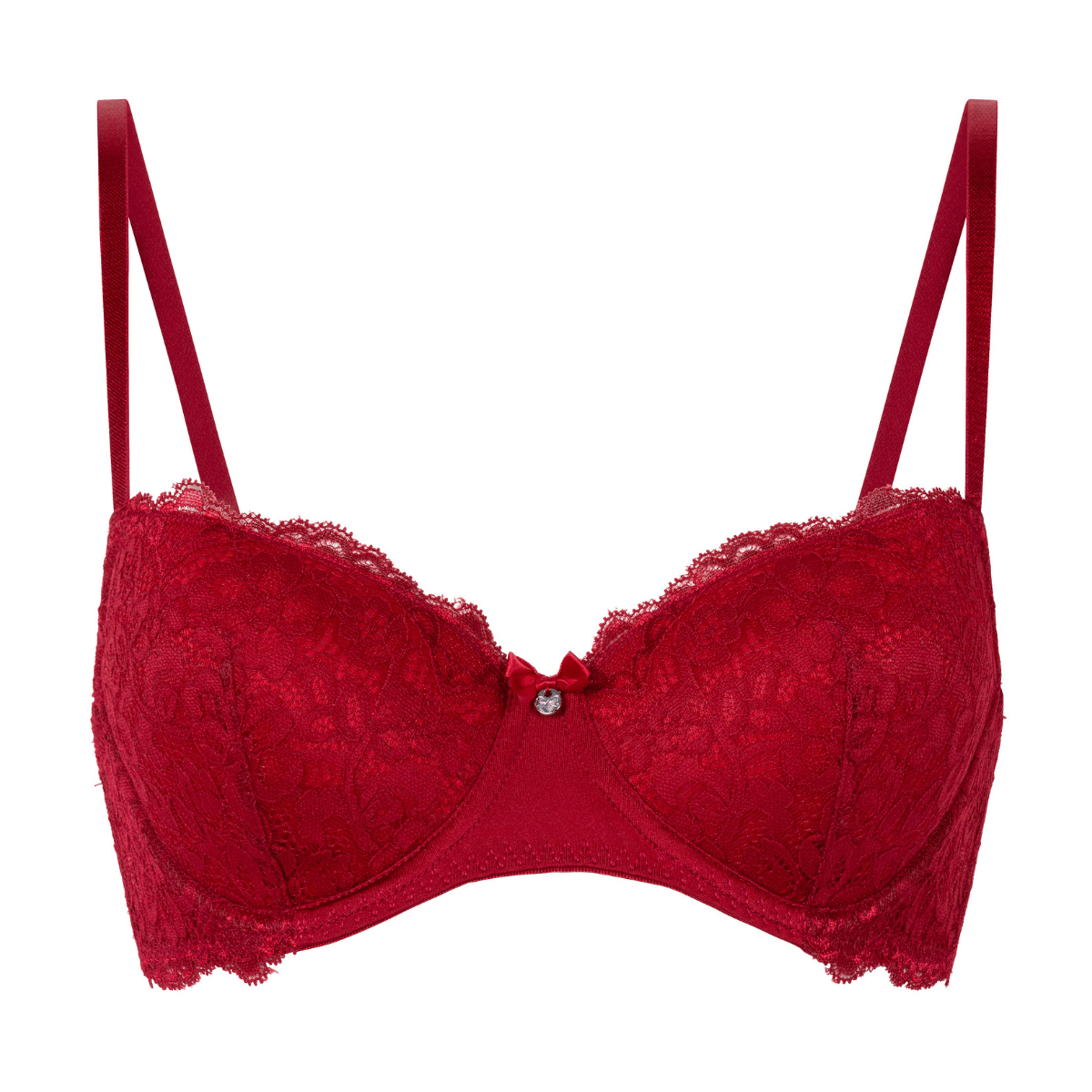 Hunkemöller Marine BH med bøjle, rød - 303713 - CHILI PEPPER - Chili Pepper