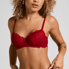 Hunkemöller Marine BH med bøjle, rød - 303713 - CHILI PEPPER - Chili Pepper