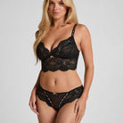 Hunkemöller Dorothy brazilian trusse, sort - 303923 - CAVIAR - Caviar