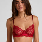Hunkemöller Isabelle BH med bøjle, rød - 304076 - CHILI PEPPER - Chili Pepper
