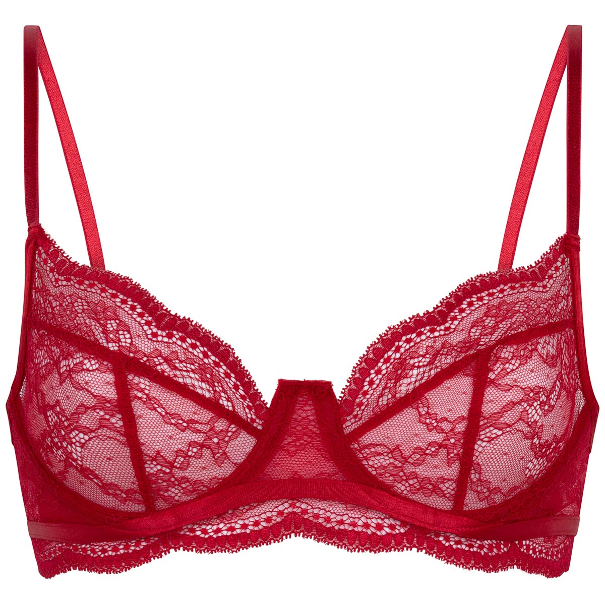 Hunkemöller Isabelle BH med bøjle, rød - 304076 - CHILI PEPPER - Chili Pepper