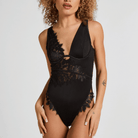 Hunkemöller Malou bodystocking, sort - 304208 - CAVIAR - Caviar