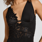 Hunkemöller Malou bodystocking, sort - 304208 - CAVIAR - Caviar