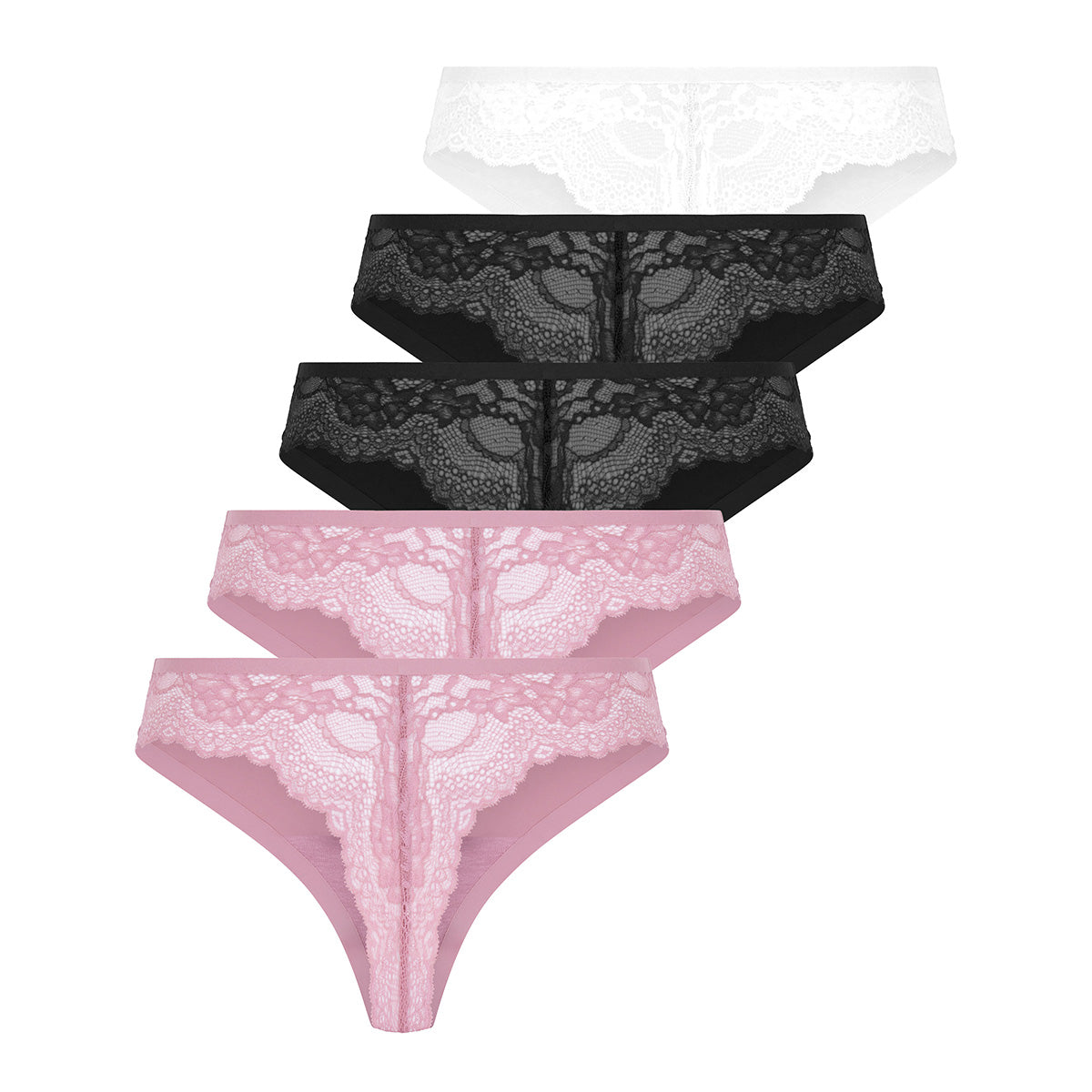 Hunkemöller Invisible 5-Pack g-streng, multi - 304209 - LILAS - Lilas