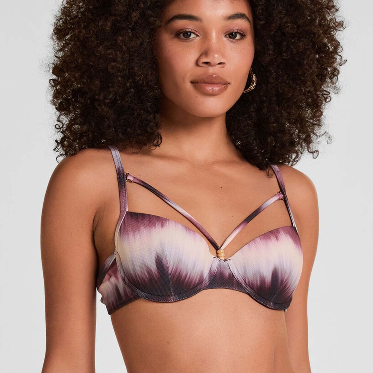 Hunkemöller Mauritius bikini top med bøjle, lilla - 304529 - FIG - Fig