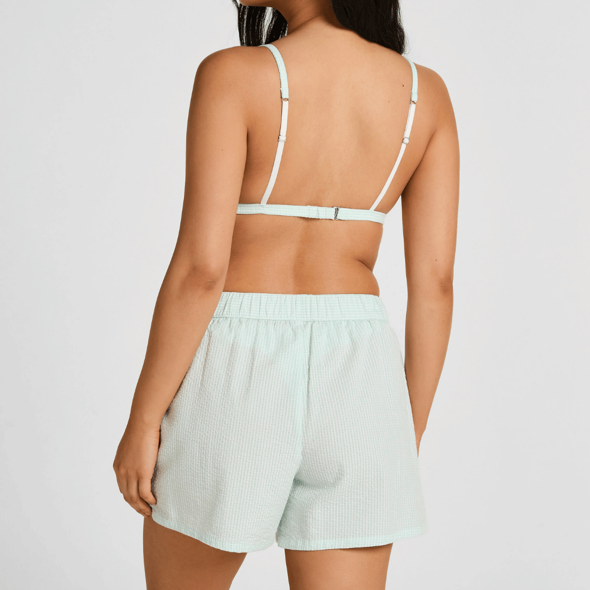 Hunkemöller shorts, grøn - 304592 - BLUE TINT - Blue Tint