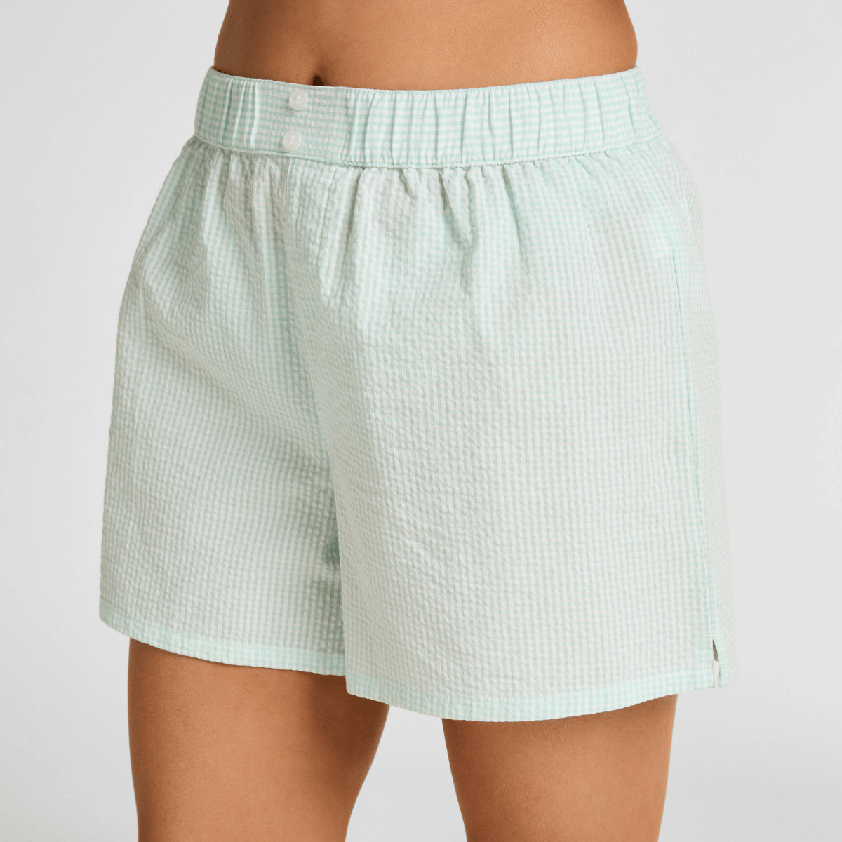 Hunkemöller shorts, grøn - 304592 - BLUE TINT - Blue Tint