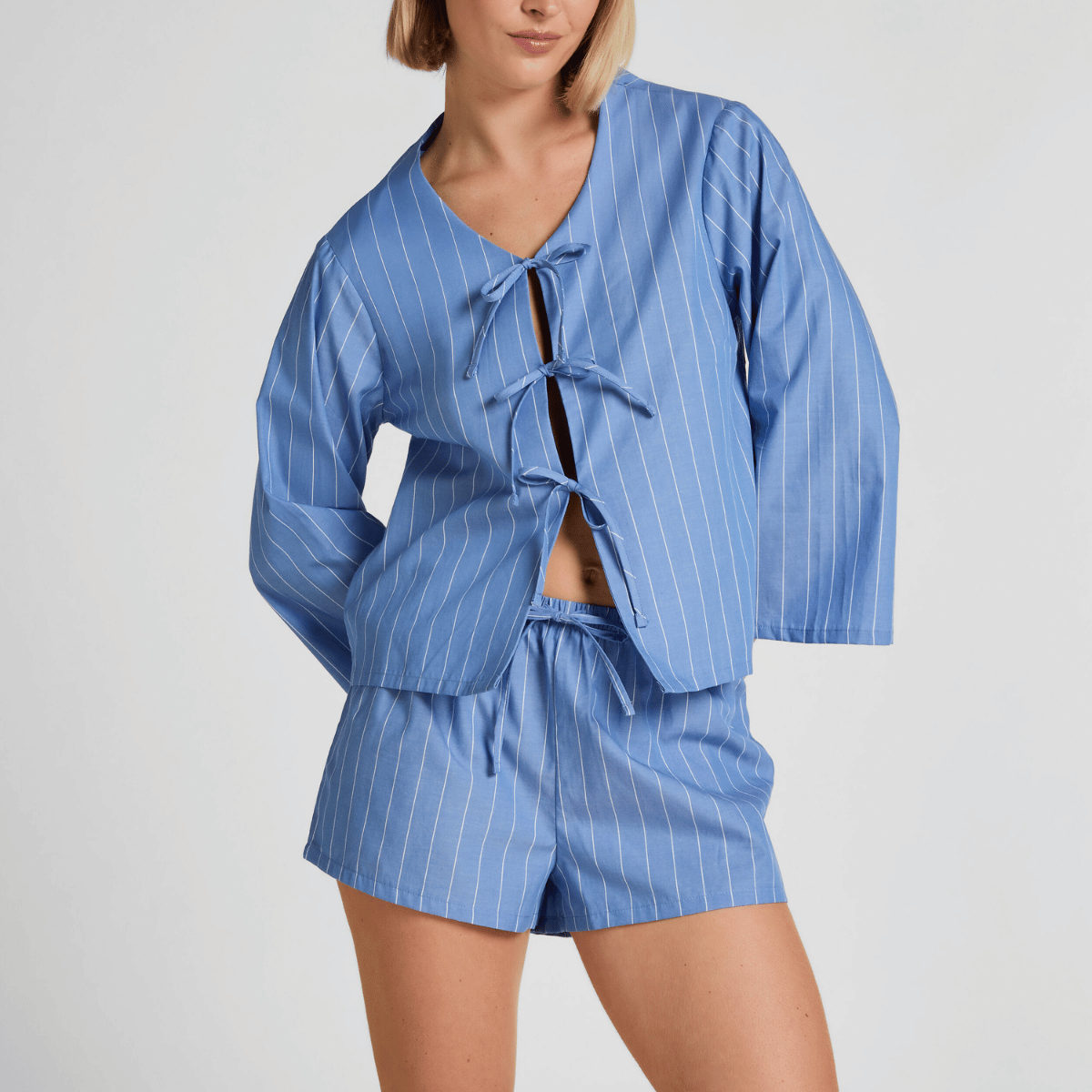 Hunkemöller shorts, blå - 304660 - CORNFLOWER BLUE - Cornflower Blue