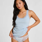 Hunkemöller top, lyseblå - 304698 - HKM BLUE - HKM Blue