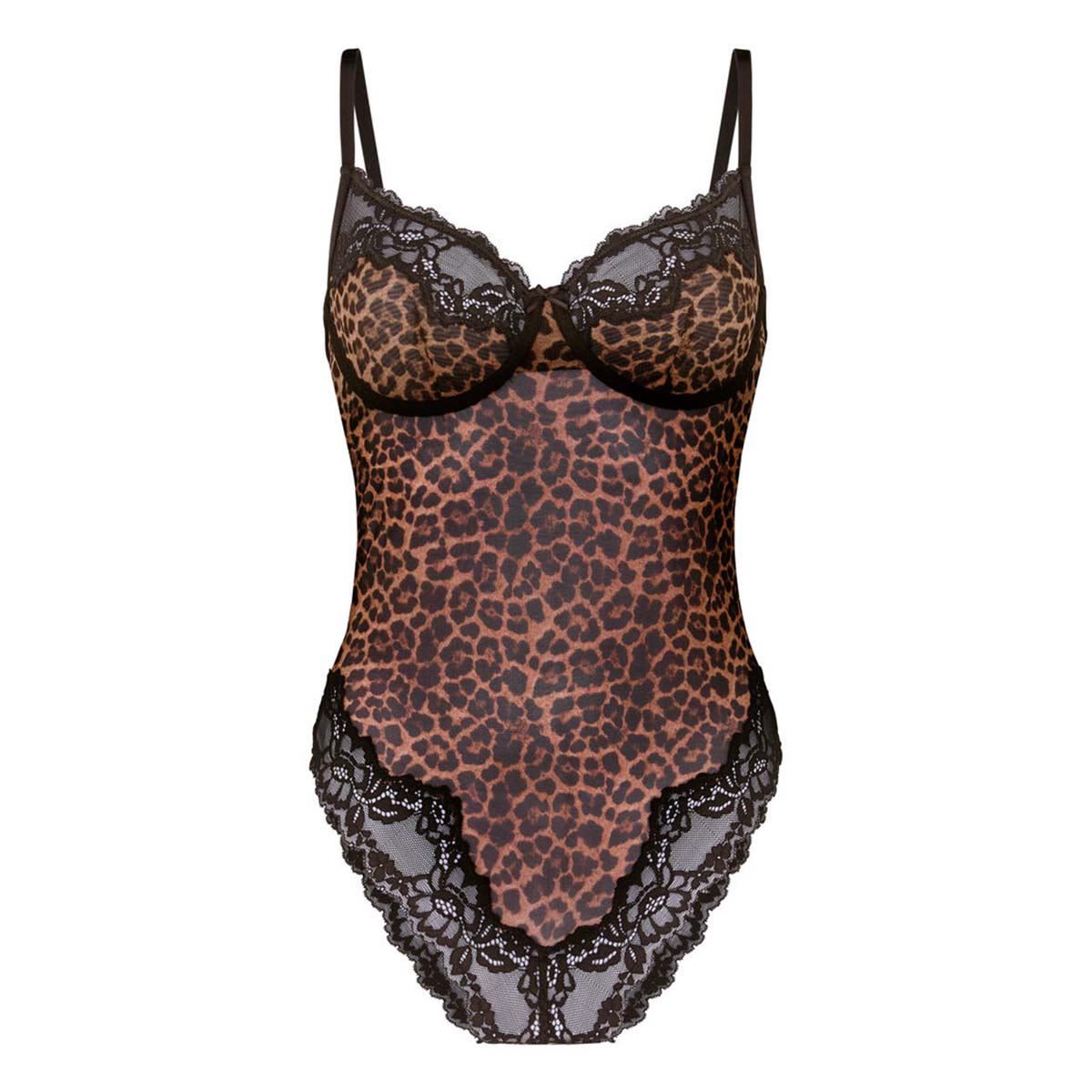 Hunkemöller Gabrielle bodystocking, leopard - 304856 - CAVIAR - Caviar