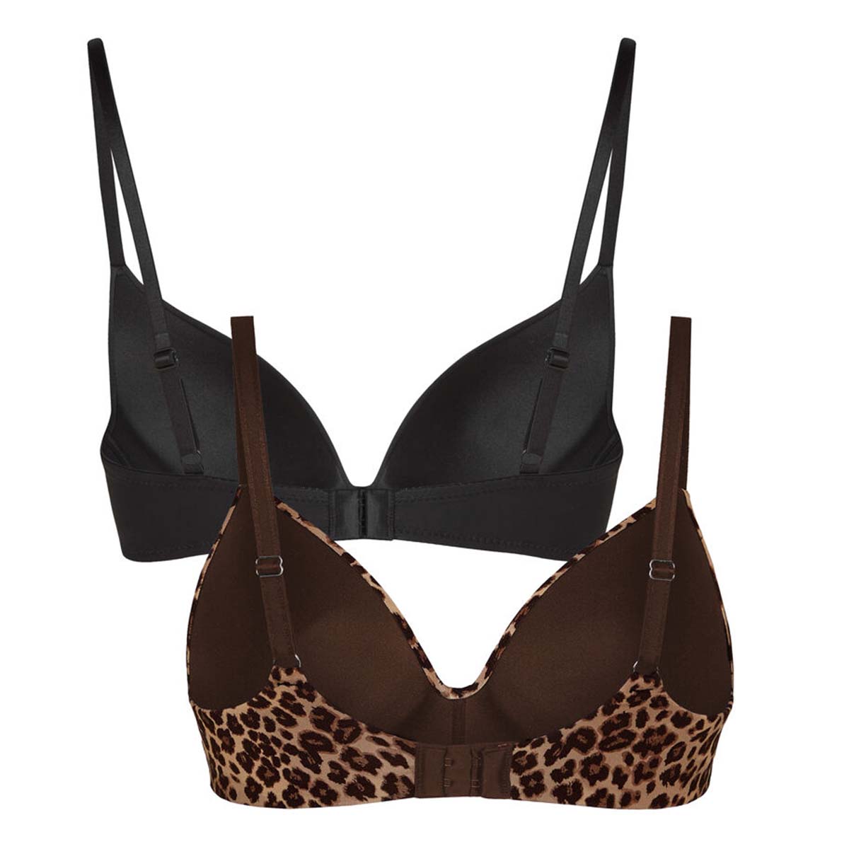 Hunkemöller Mona 2-pak BH uden bøjle, multi - 304943 - Coffee Bean - Coffee Bean