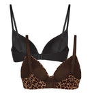Hunkemöller Mona 2-pak BH uden bøjle, multi - 304943 - Coffee Bean - Coffee Bean