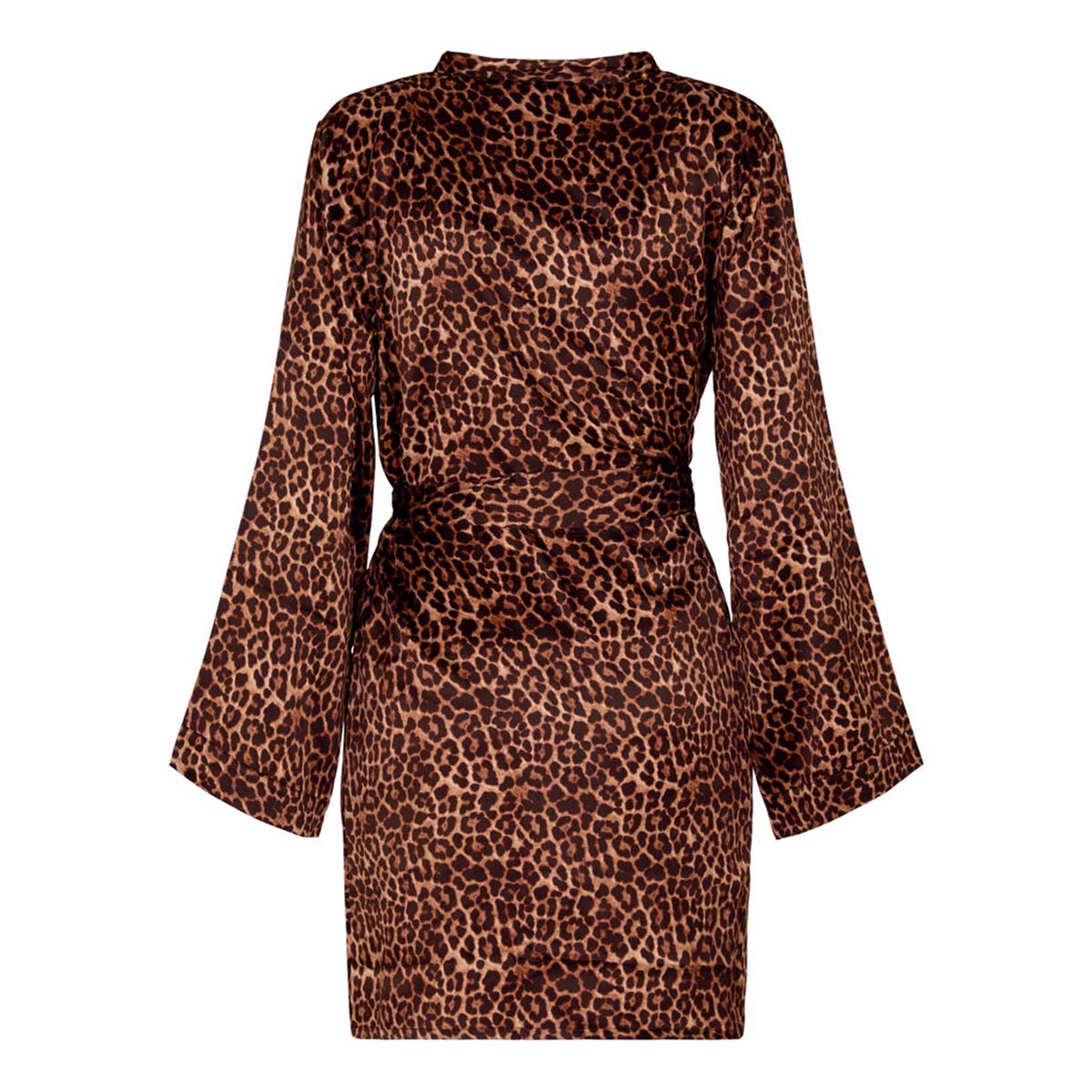 Hunkemöller kimono, leopard - 305255 - Black - Black