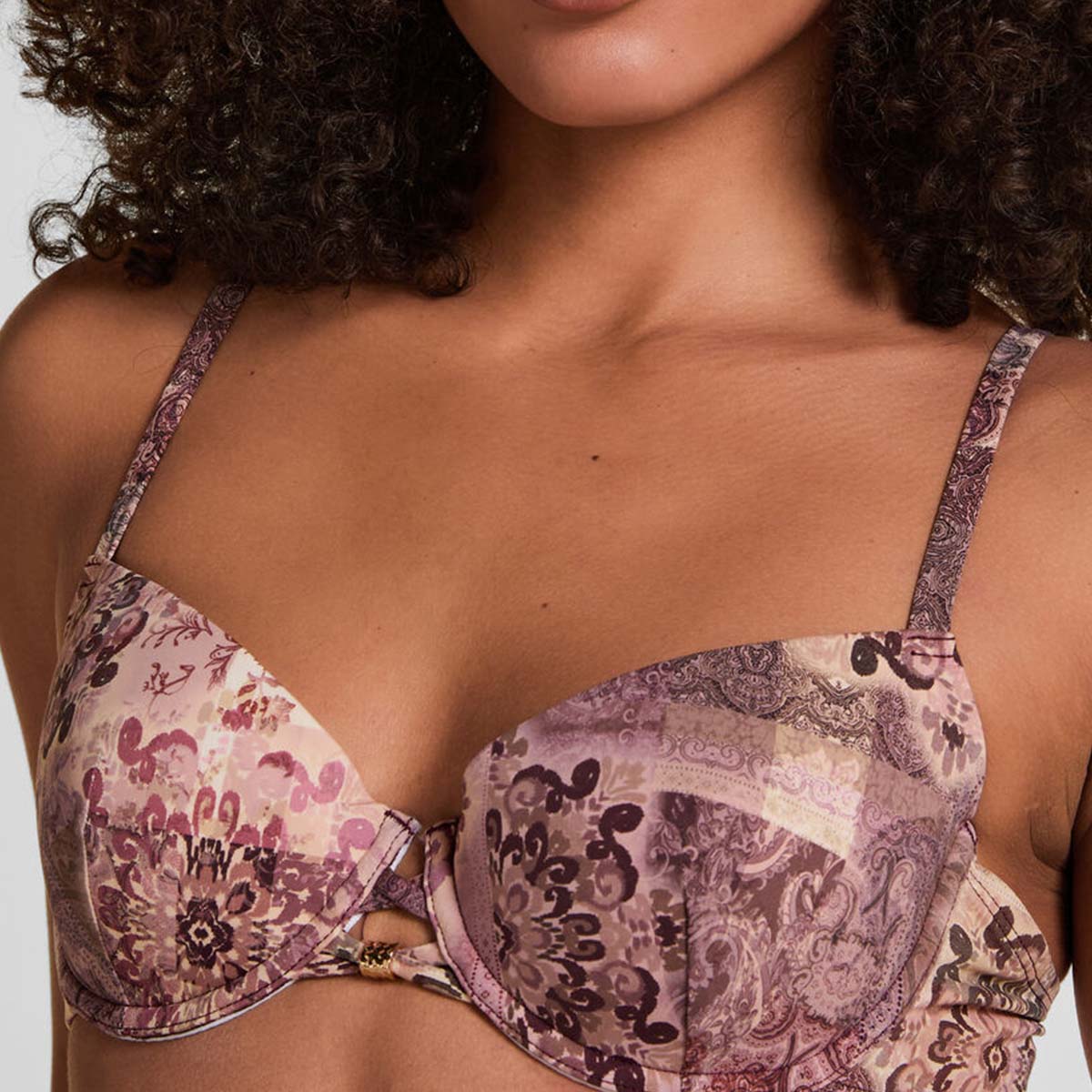 Hunkemöller Ibiza bikini top med bøjle, rosa - 305982 - MELLOW MAUVE - Mellow Mauve