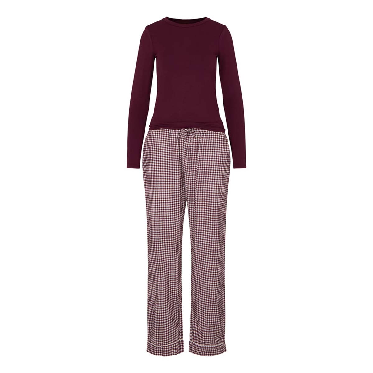 Hunkemöller pyjamas, bordeaux - 306230 - Fig - Fig