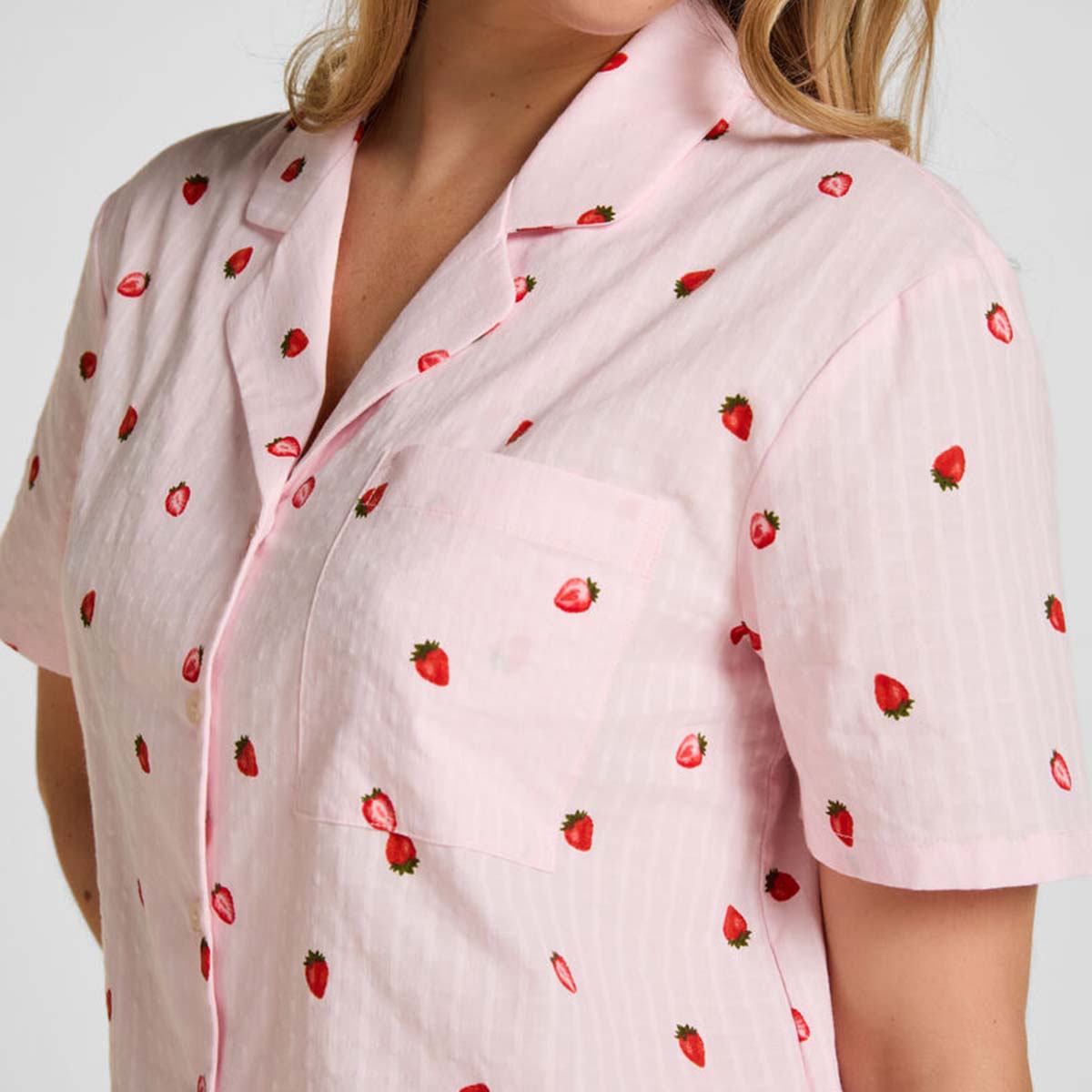 Hunkemöller natskjorte, lyserød - 306992 - TENDER TOUCH - Tender Touch