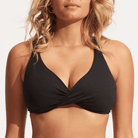 Seafolly Collective bikini top med bøjle, sort - 31219F-942 - BLACK - Black