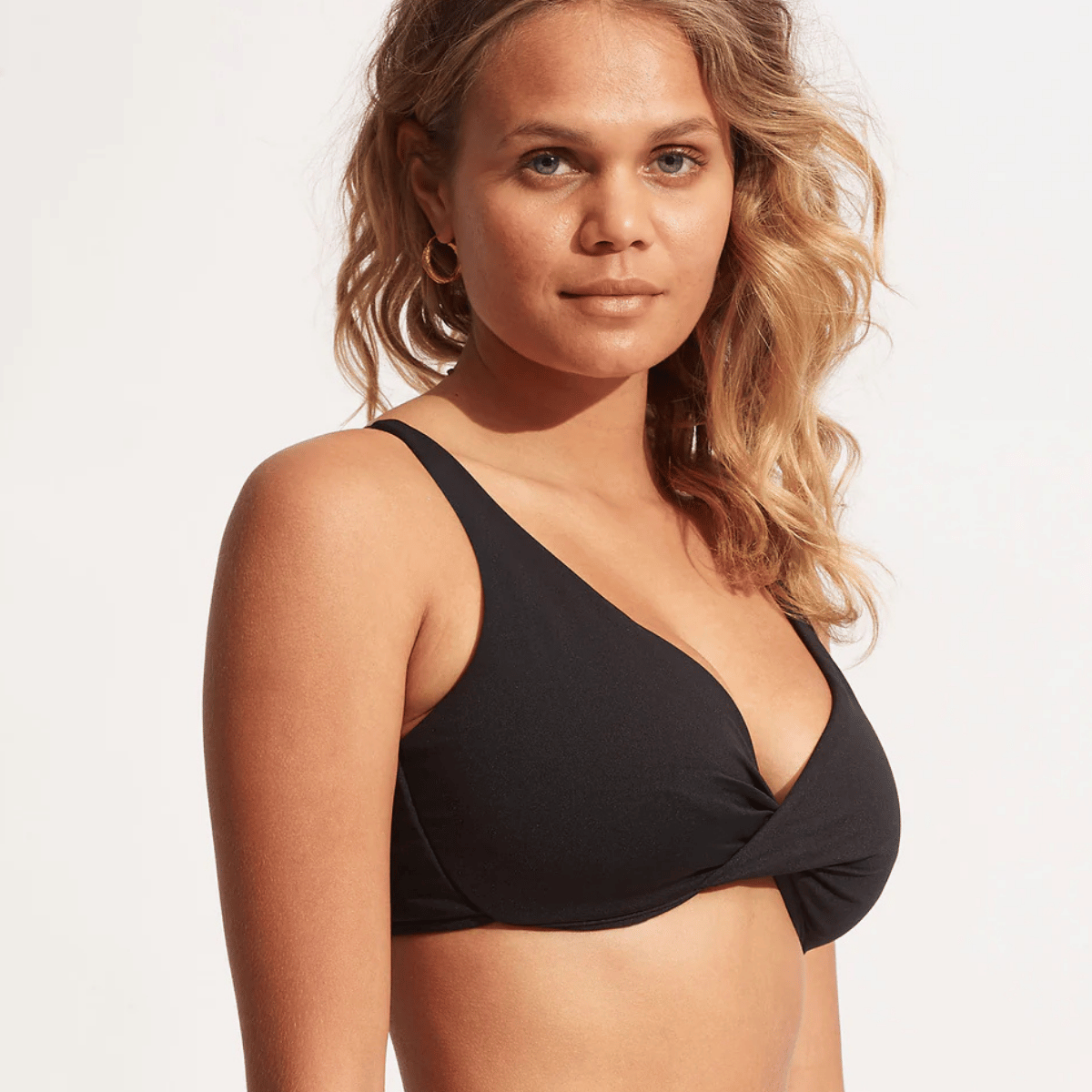 Seafolly Collective bikini top med bøjle, sort - 31219F-942 - BLACK - Black