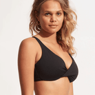 Seafolly Collective bikini top med bøjle, sort - 31219F-942 - BLACK - Black