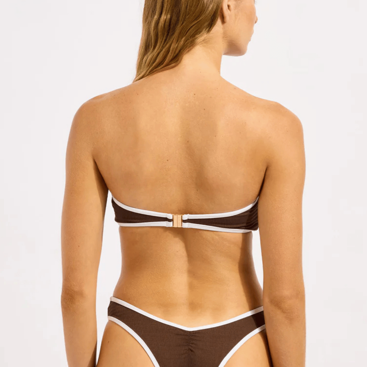 Seafolly Beach Bound bikini top uden bøjle, brun - 31283-072 - DARK CHOC - Dark Chocolate