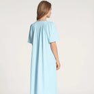 Calida Soft Cotton natkjole, blå - 34000 - 700 - Light Blue